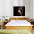 Arte abstracto de la lona del animal del león / impresión de la lona de la decoración de la pared para el dormitorio